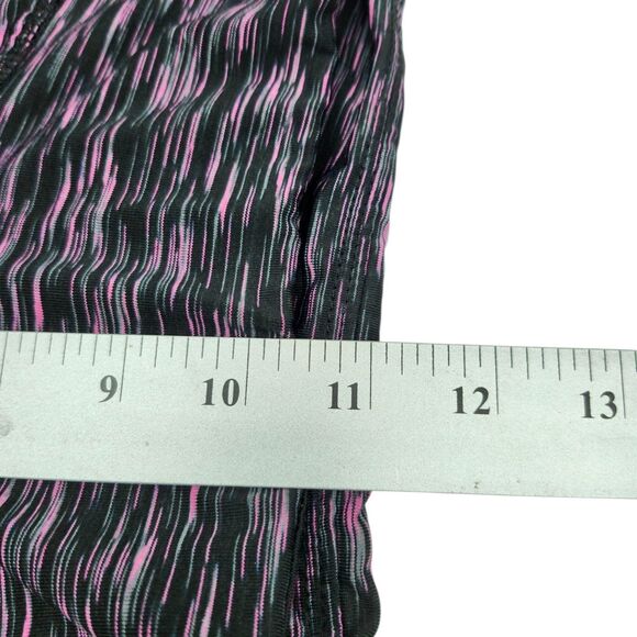 Beverly Hills Polo Club Leggings Womens 2X Black Pink Cropped Activewear Casual - Picture 8 of 9